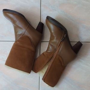 Sheepskin Shearling Leather Ankle Boots Booties
